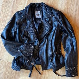 Harley Davidson womens winsome leather biking jacket - NWOT - SMALL